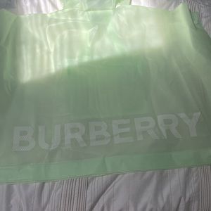 NWT Burberry Rain Poncho Pistachio
